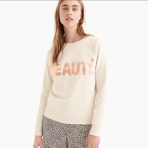 J. Crew Beaute Beauty Sweatshirt S